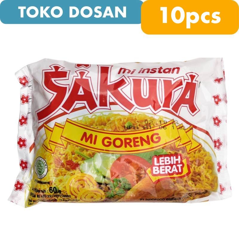 

10 Bungkus Mie Sakura Goreng EXP 2026