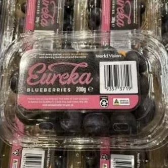 

Buah blueberry eureka jumbo manis super import Australia 200 Gram