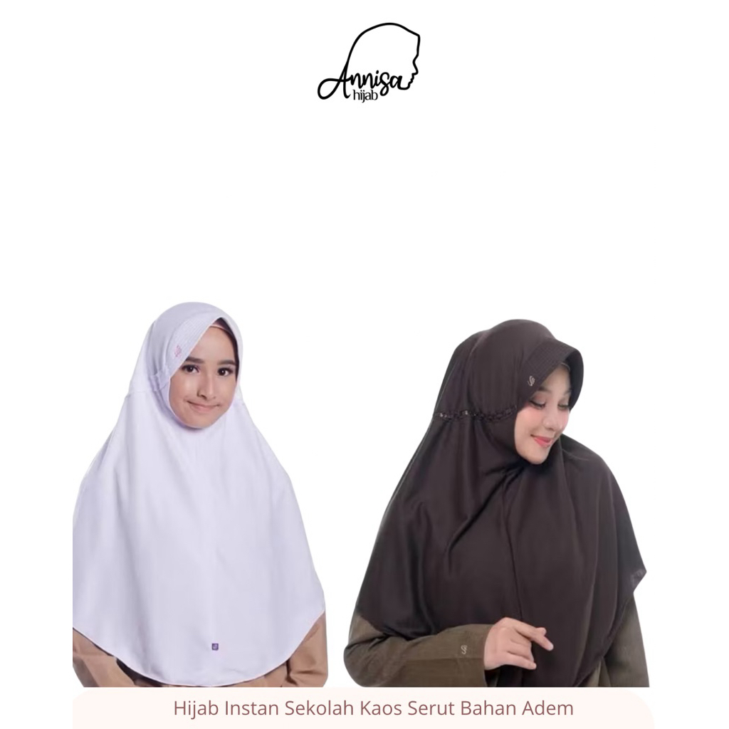 Hijab Jilbab Sekolah Kaos Premium | Rabbani L