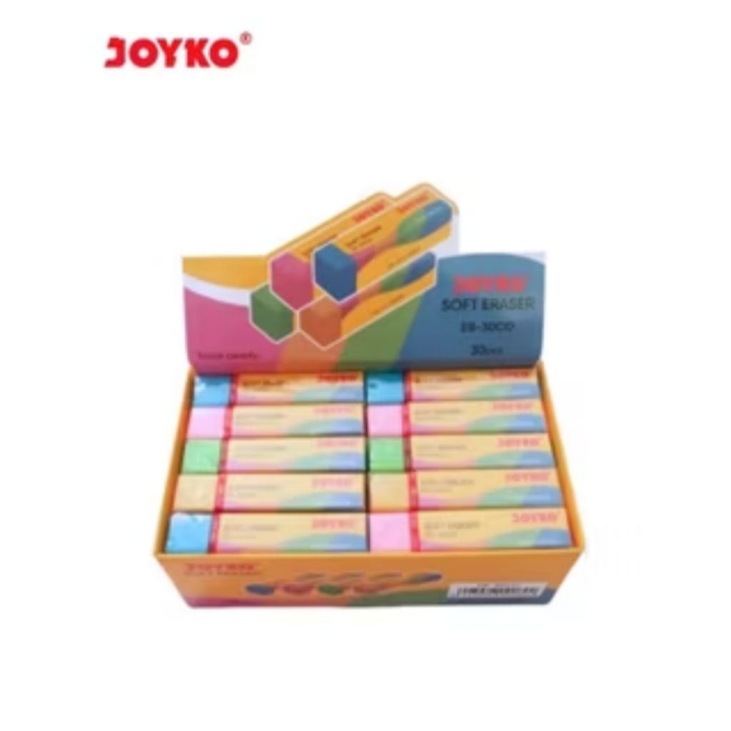 

Stip Joyko EB-30CO Warna Panjang / Soft Eraser / Penghapus / Eraser Joyko EB-30CO