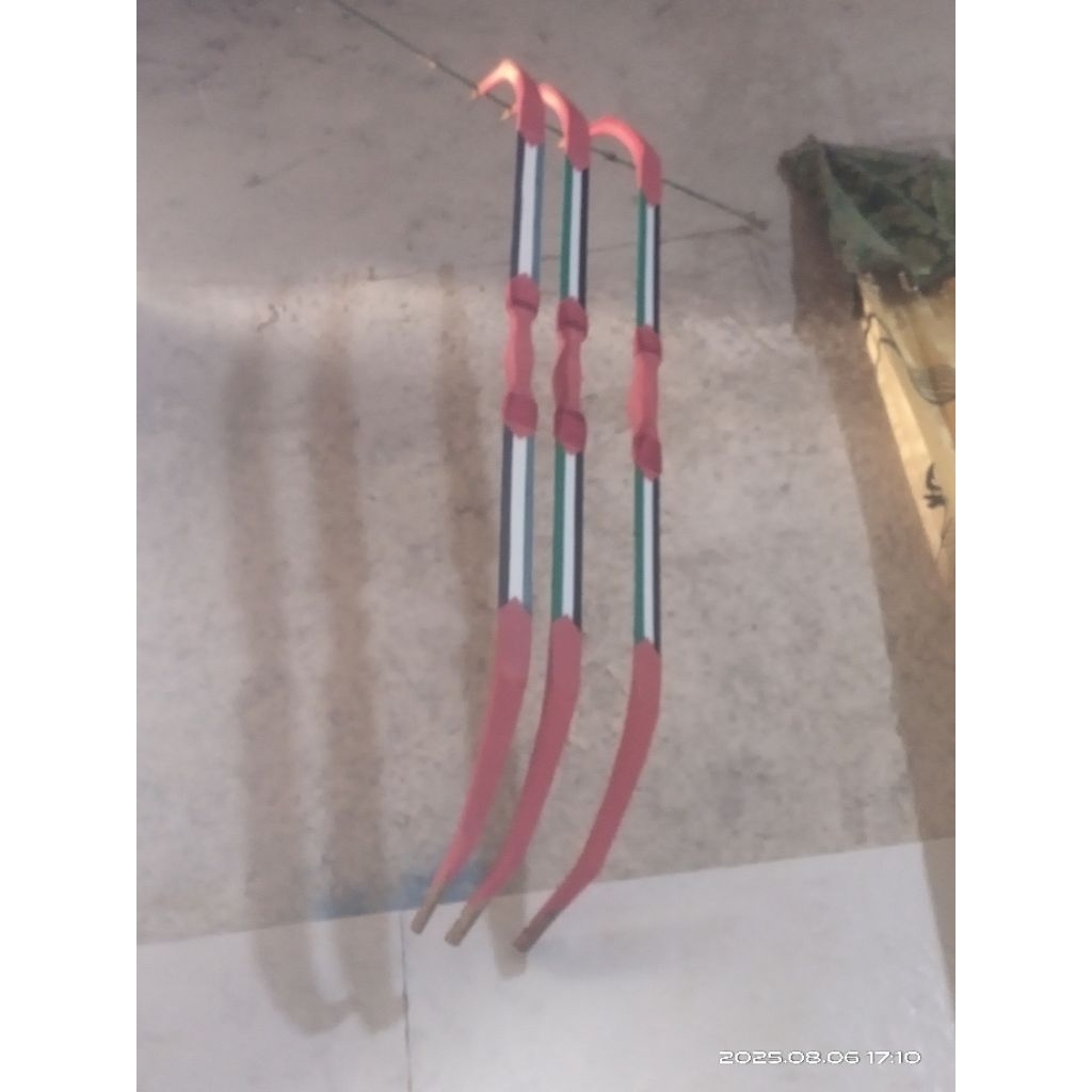 busur plat siyah jati insert fiber