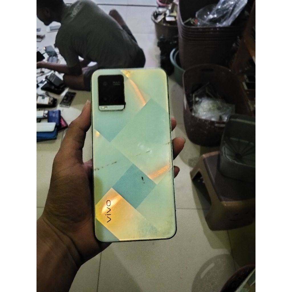 Vivo y21 mesin hidup normal tested bonus unit minus LCD