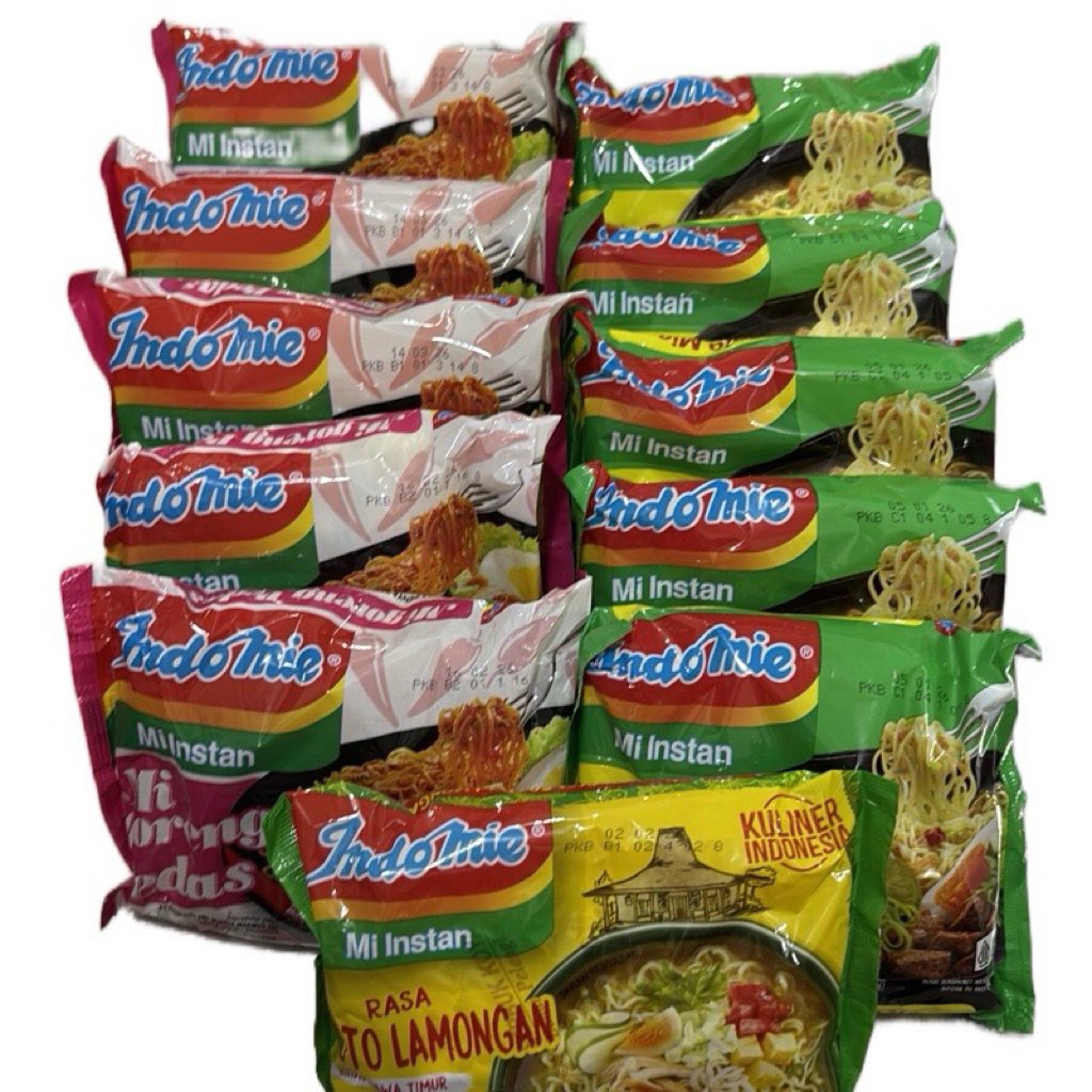 

(C3) Combo Hemat 5bks Indomie Goreng Pedas, 5bks Indomie Soto mie, 1bks Indomie Soto Lamongan