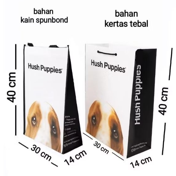 

Paperbag atau spunbond Hush Puppies Besar Pembungkus Kado Termurah
