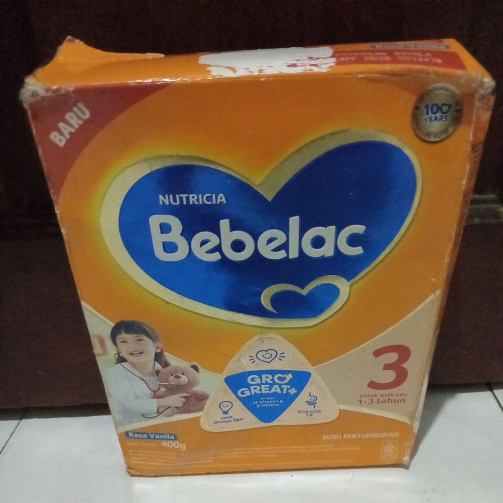 

Rijek Dus Nutricia bebelac Tahap 3 vanila 400 Gr