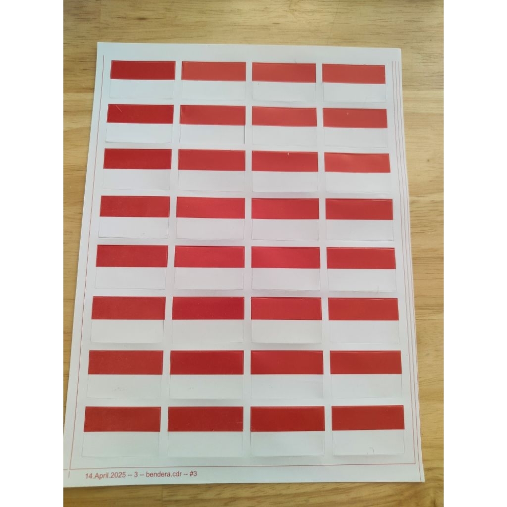 

Stiker pipi merah putih/ stiker wajah merah putih