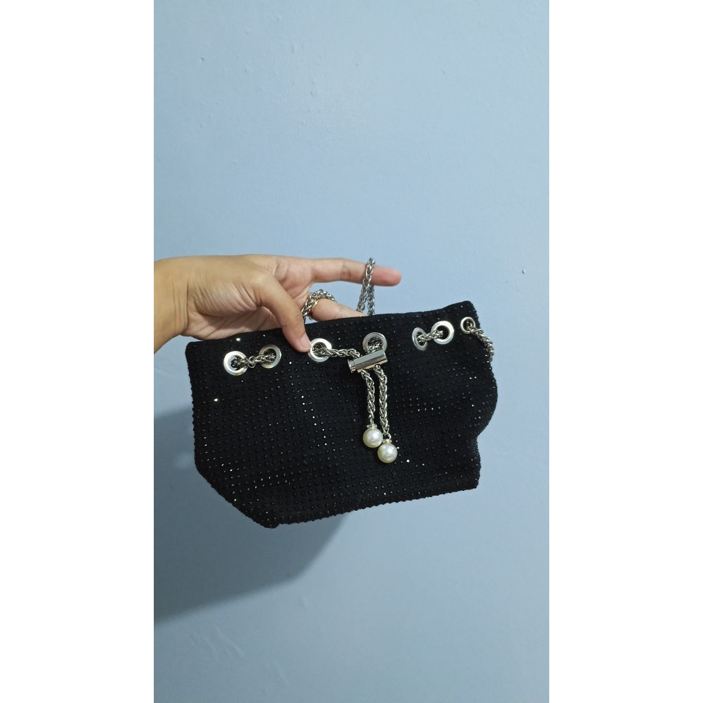 PRELOVED SLINBAG TAS WANITA MANIK MANIK LUCU COD