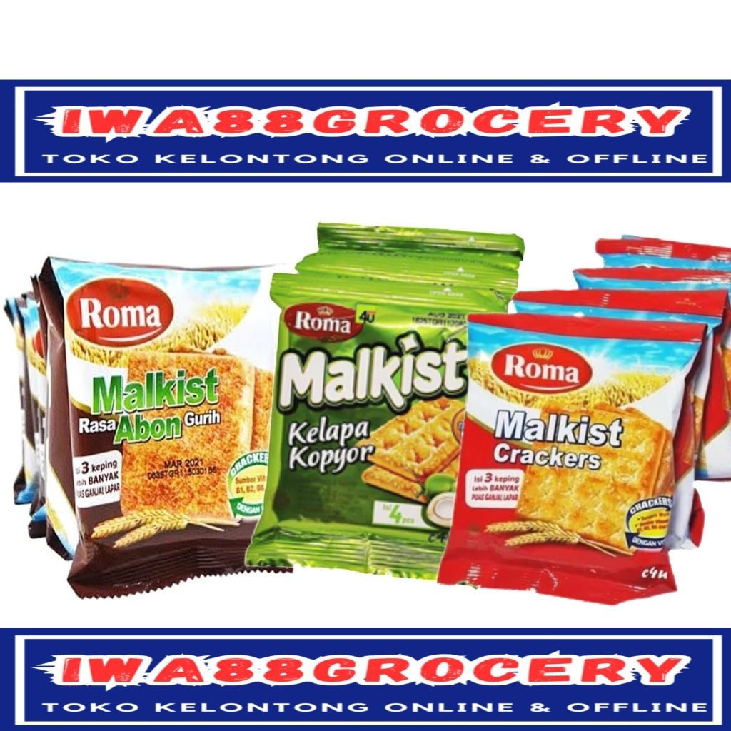 

ROMA MALKIST ABON CRACKERS 10 SACHET