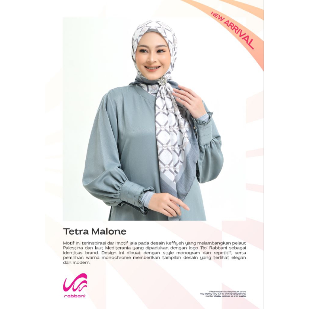 Segi empat Motif Rabbani|Tetra Malone|Rabbani Asli