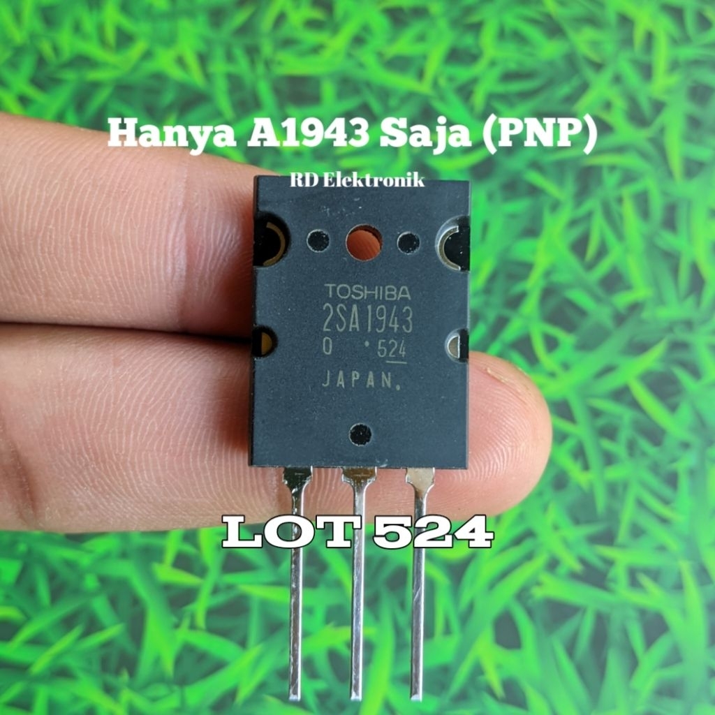Transistor Toshiba TR Toshiba Transitor Final Toshiba 2SA1943 Saja Lot 524 (PNP) Atau Sebelah Origin