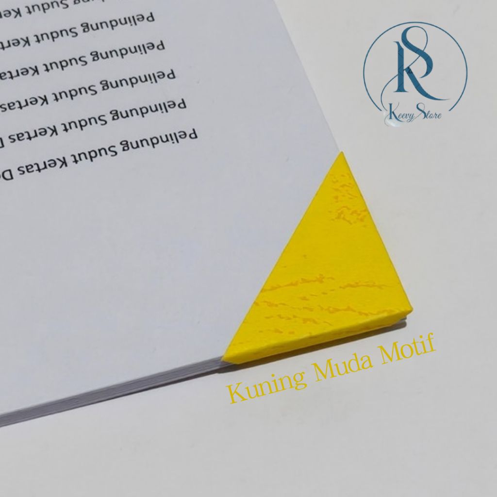 

Pelindung Sudut Kertas / Sudut Kertas Dokumen Isi 100 pcs - KUNING MUDA MOTIF