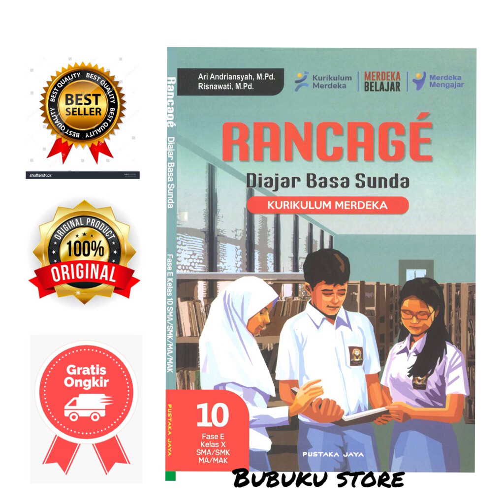 Buku Rancage diajar bahasa sunda kelas 10 SMA/MA/SMK/MAK kurikulum merdeka
