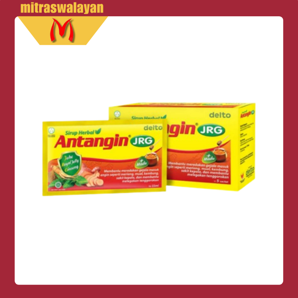 

ANTANGIN JRG + Madu Sirup Herbal 1 Box Isi 12 Sachet