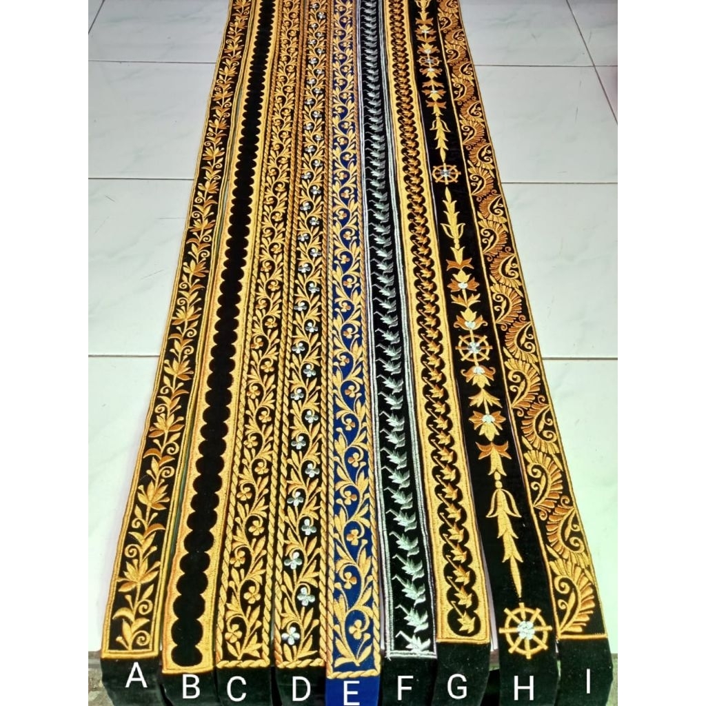 Epek Bordir/epek timang /sabuk epek