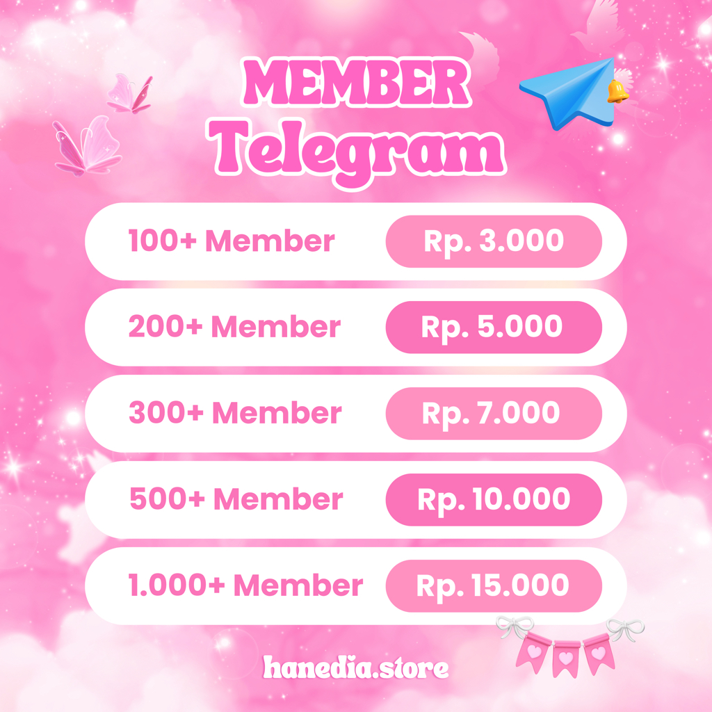 Member Telegram Permanen Real Murah Bergaransi