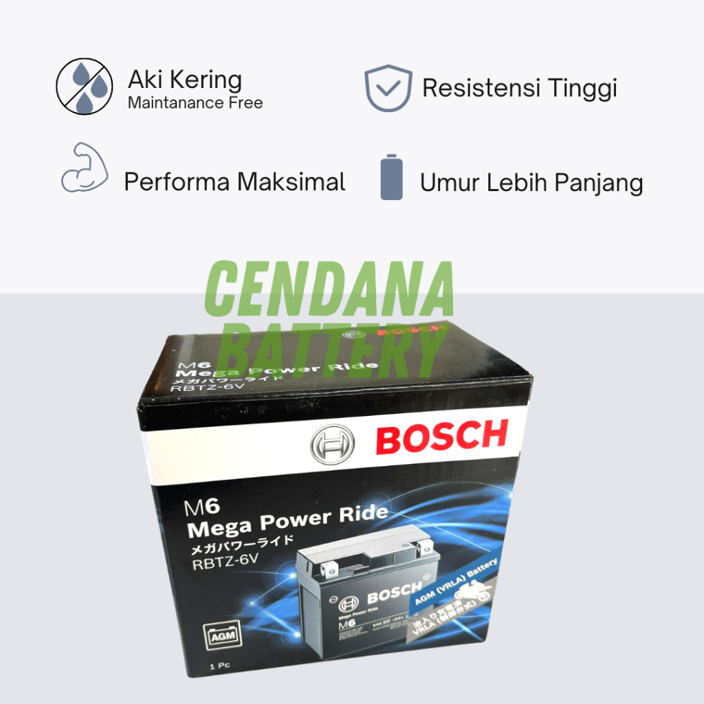 Aki Motor Bosch MF AGM RBTZ-6V