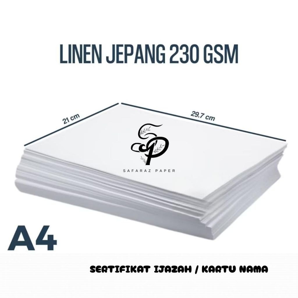 

Kertas Sertifikat Linen A4 isi 500 Lembar / Kertas Sertifikat A4 Linen