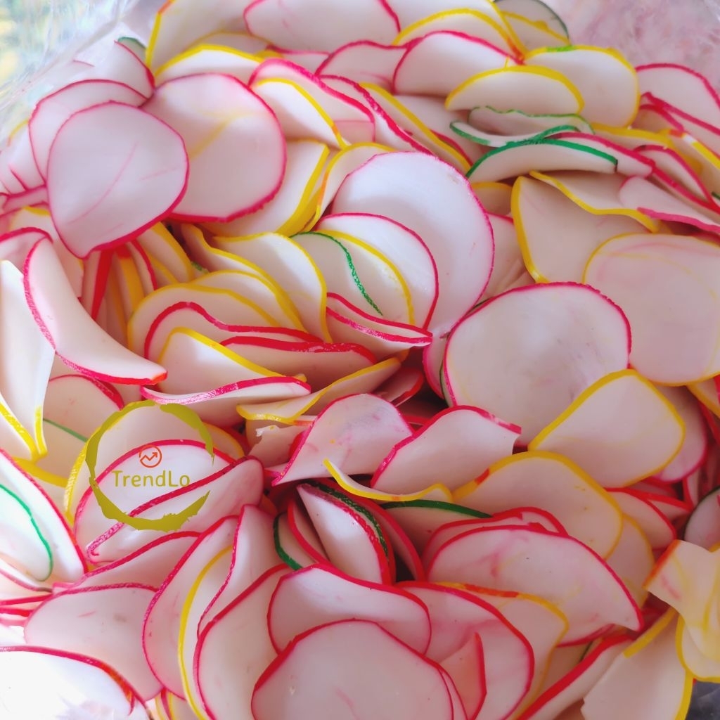 

[Bal] Kerupuk Mentah Bawang Warna Warni Goreng/ Seblak 4,8kg -;Trendlo