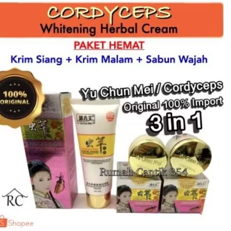 Paket Hemat Cream Yu Chun Mei Import Original cordy ceps 3in1 Yu Chun Mei Import 3in1