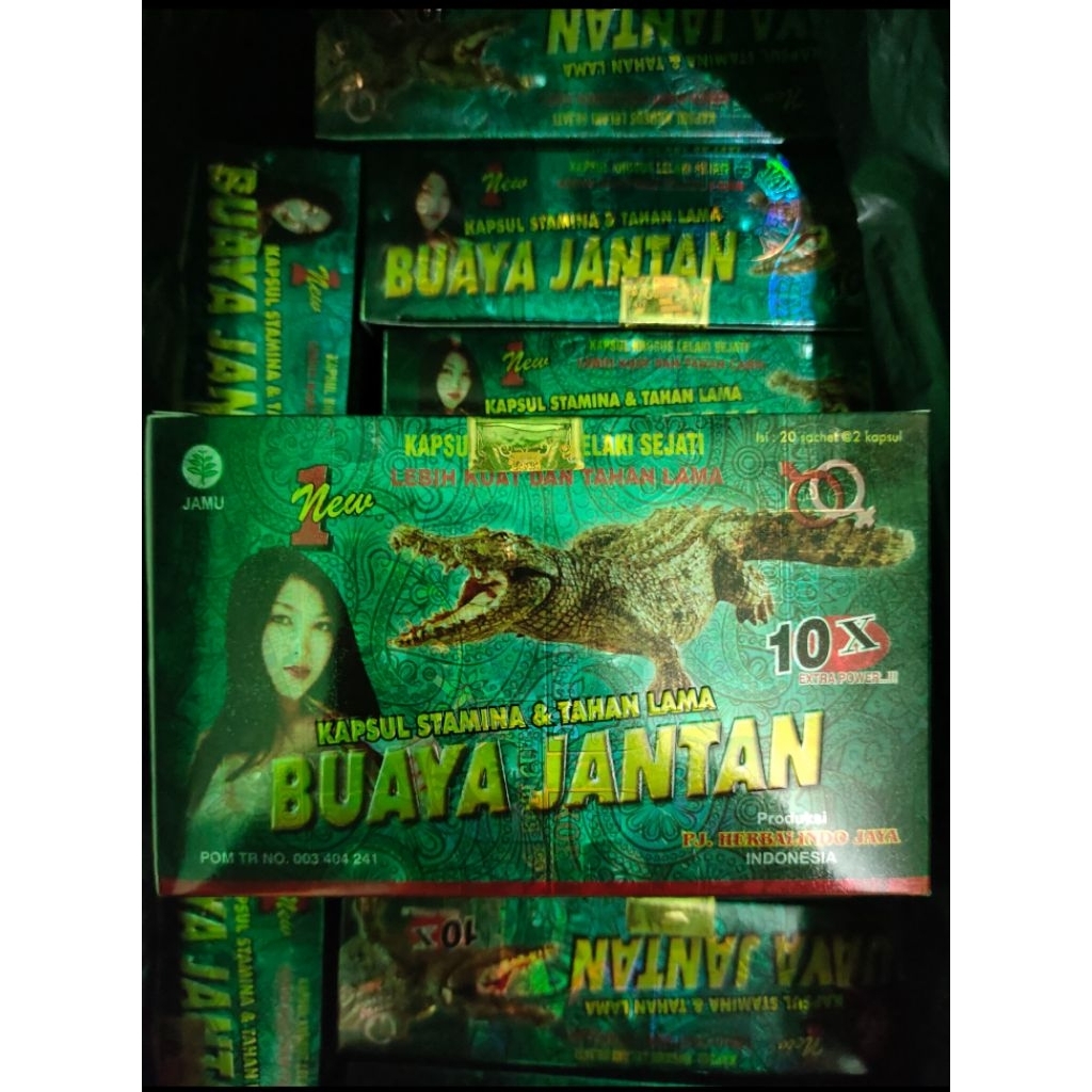 kapsul buaya jantan 20 (100% original)