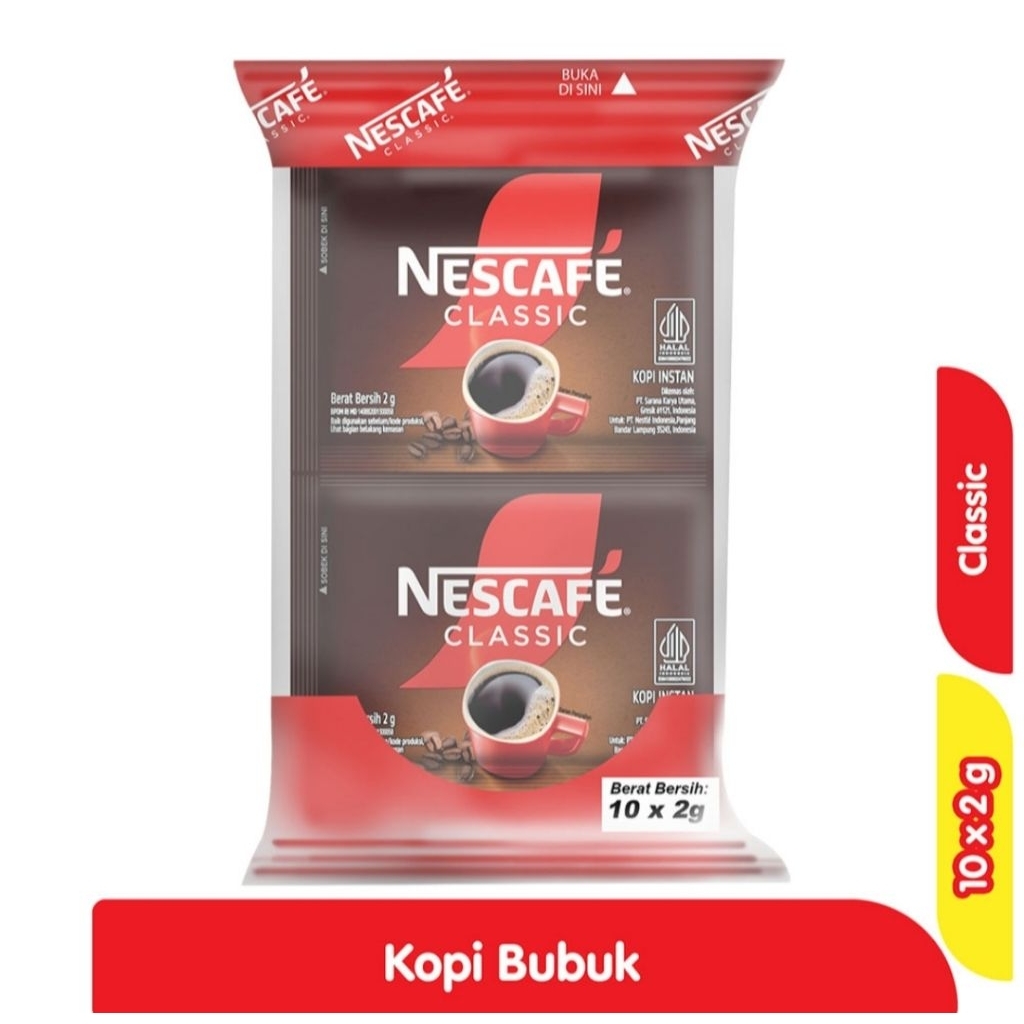 

NESCAFE KOPI CLASSIC SACHET ISI 10X2G