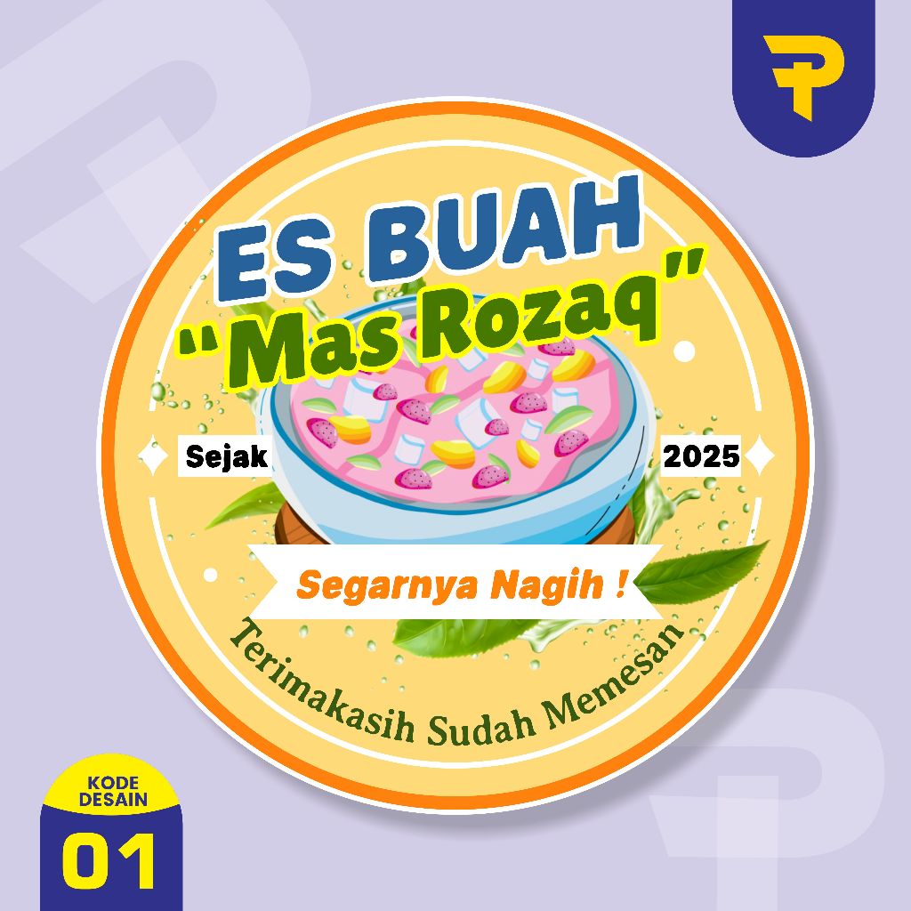 

stiker es buah stiker minuman stiker buah segar