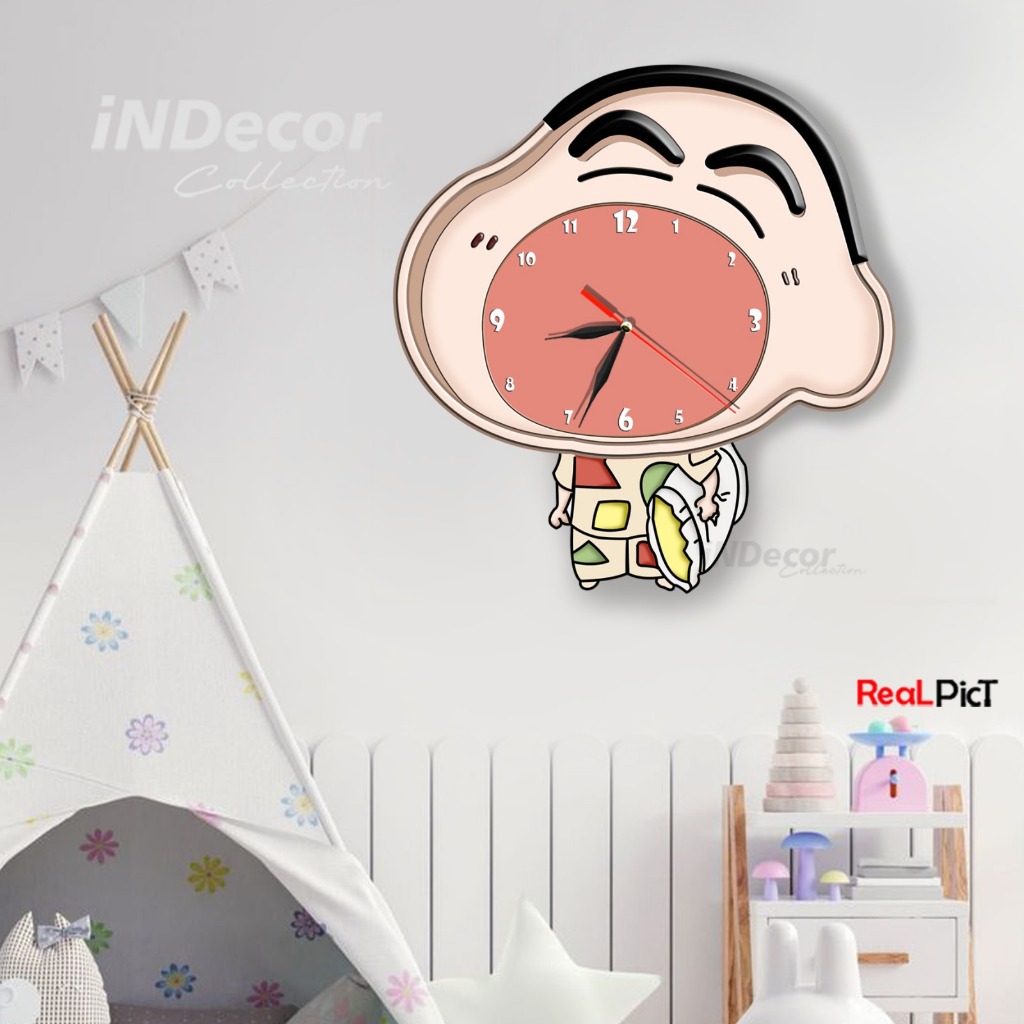 CLass Dekor Dinding Jam Dinding Karakter Anak Bentuk Lucu – Hiasan Dinding Kamar Anak Jam Dinding Ka