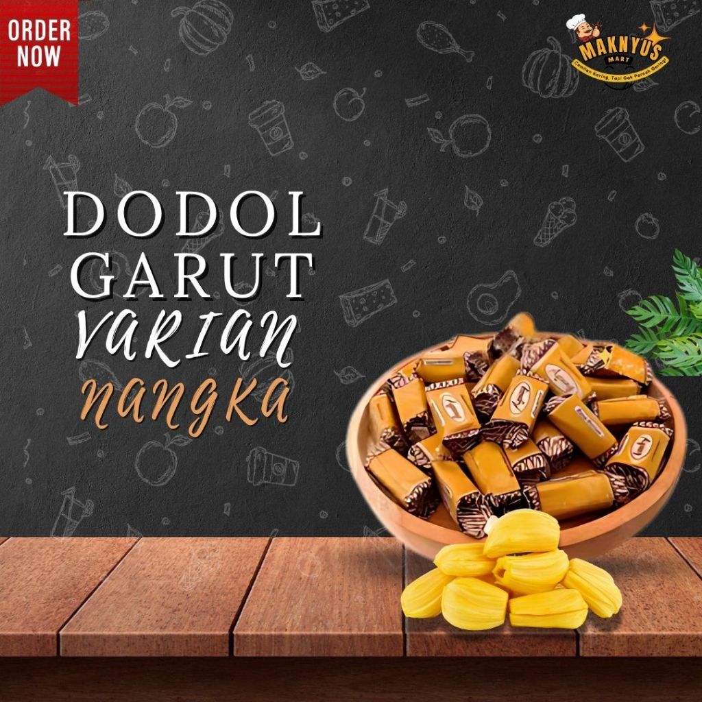 

Dodol Garut Rasa Nangka Asli 100gr – 1kg | Fresh, Manis Alami & Tidak Lengket | Oleh-Oleh Khas Garut