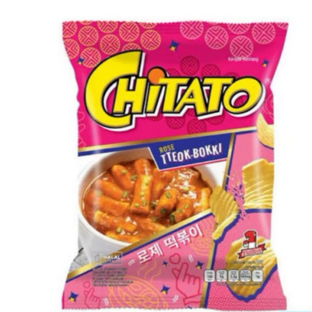 

Makanan/Snack Chitato Tteok-Bokki 68gram