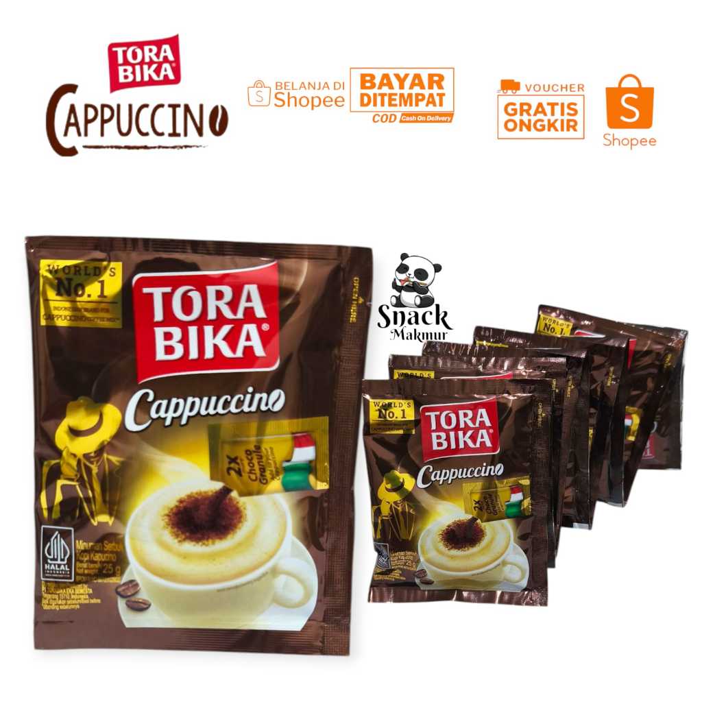 

TORA BIKA CAPPUCCINO COFFE MIX HARGA 1 RENCENG 10 PCS
