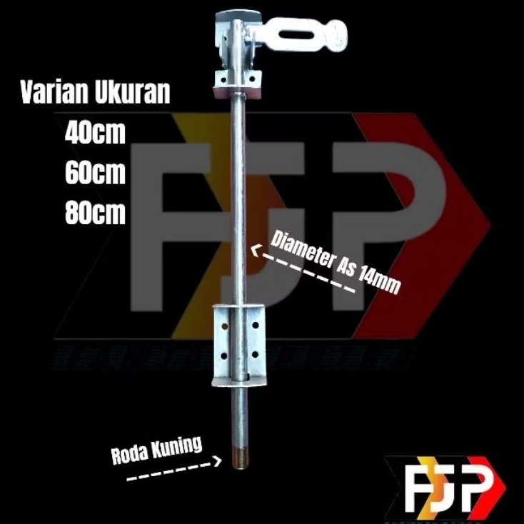 Grendel Slot Roda Kuning Grendel Pintu Garasi Pintu Gebyog Pintu Sliding | Grendel Pintu Sliding Pag