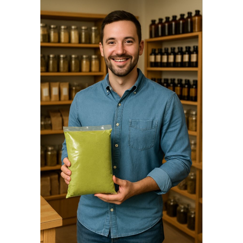 

Kopi Herbal 1kg Berwarna Hijau Bubuk Super Halus dan Menambah Stamina Kerja