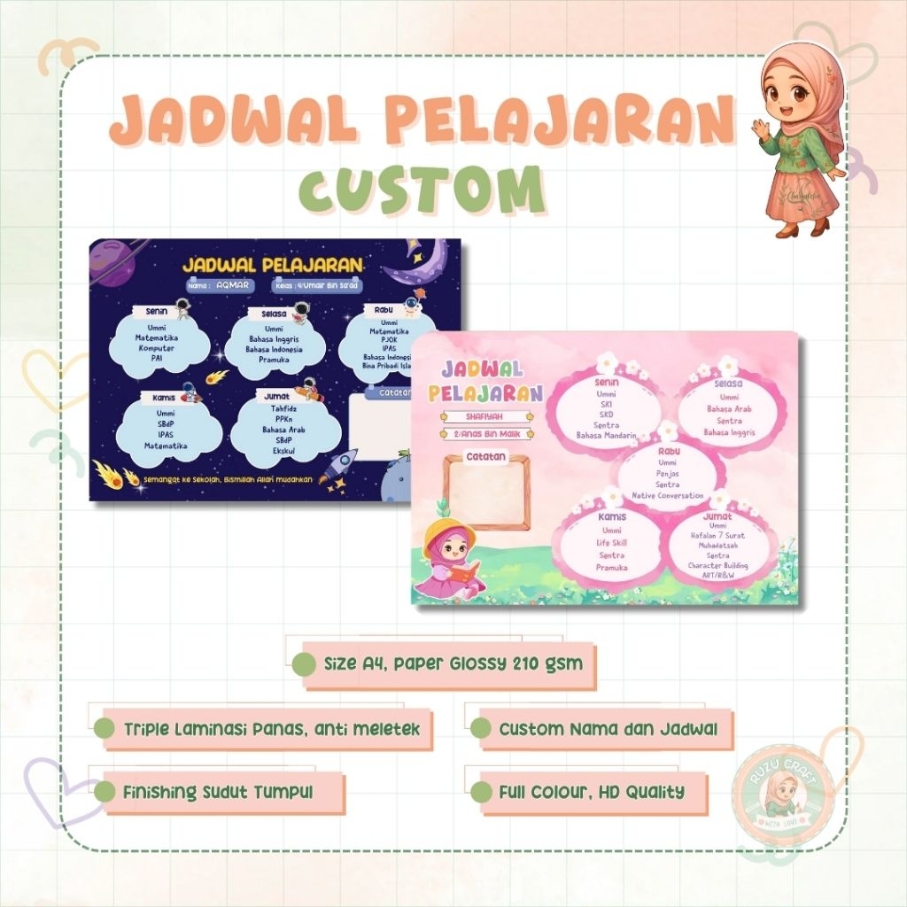 

JADWAL PELAJARAN CUSTOM NAMA CUSTOM JADWAL SCHOOL SCHEDULE