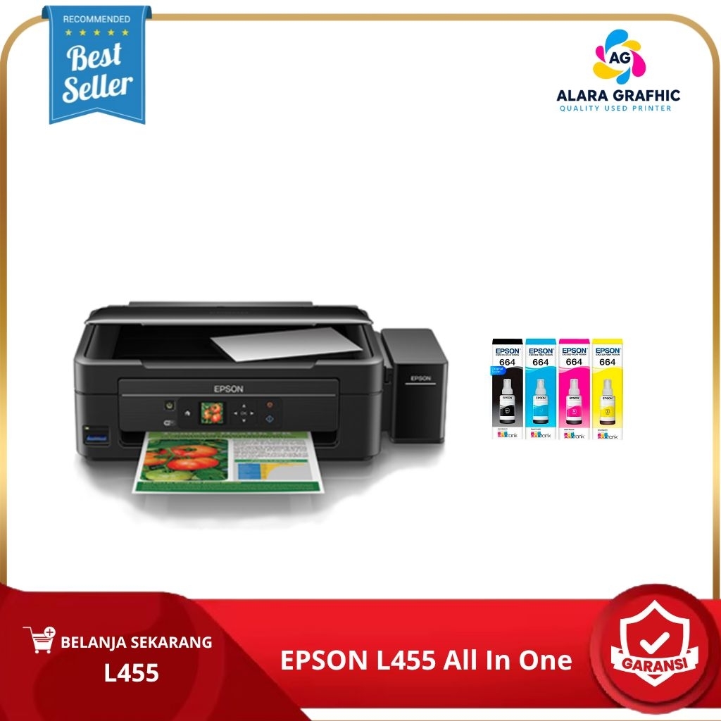 printer epson l455 scan copy wifi