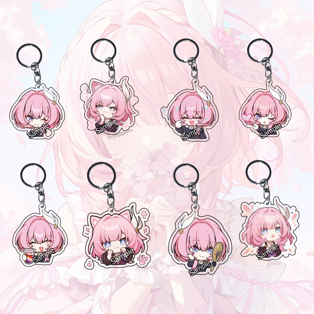 Gantungan Kunci Honkai Star Rail Cyrene - Sunday - Ganci HSR Games - Keychain - Souvenir - Phainon