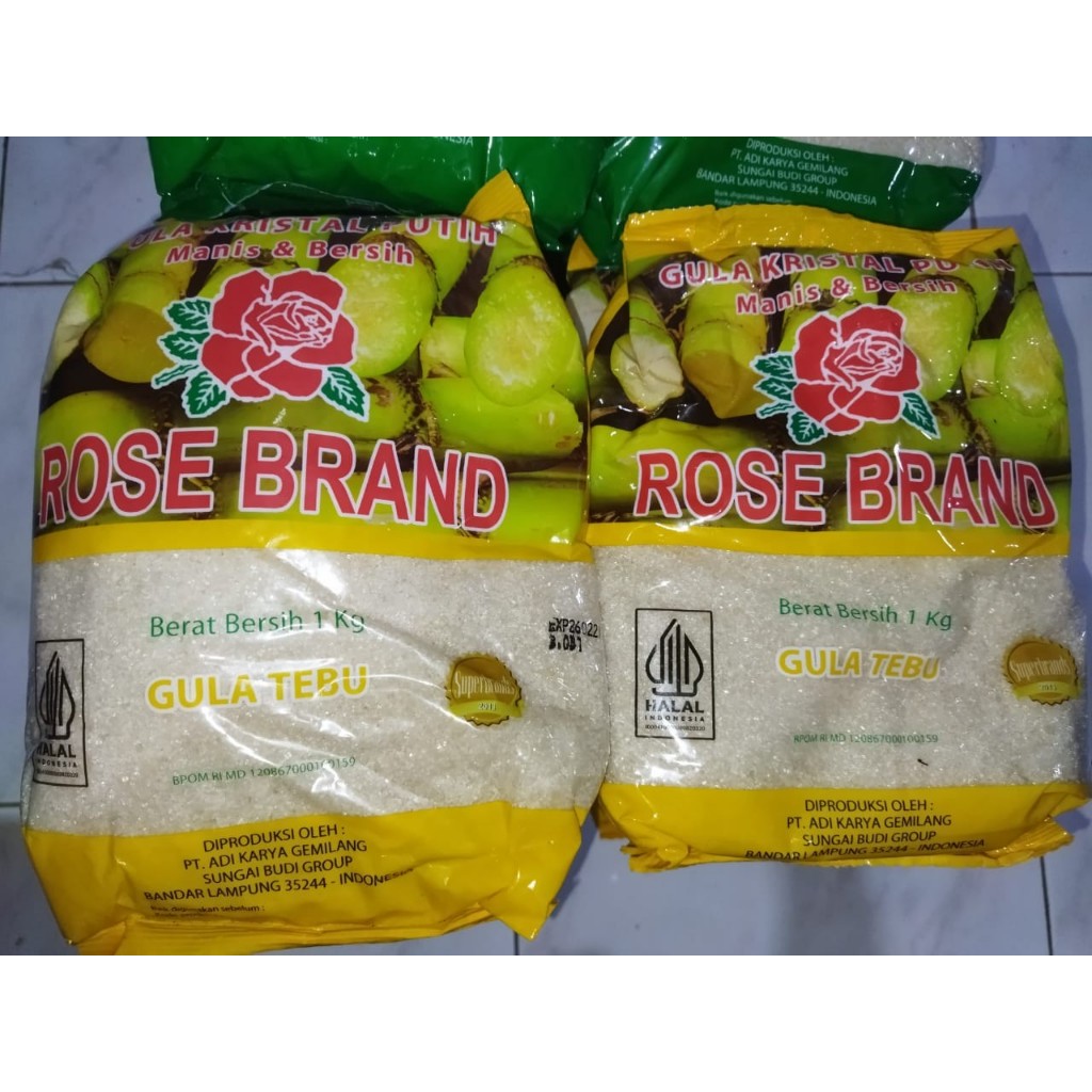 

Gula Pasir Kuning Rose Brand / Yellow Sugar Rose Brand Kemasan 1 kg