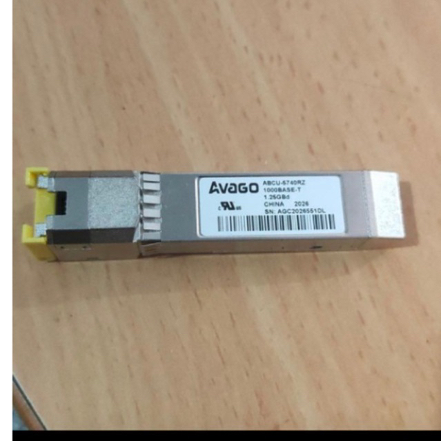 sfp lan avago 1000Base - 1,25Gb sfp microtik transceiver avago Rj 45 ABCU-5740RZ garansi uang kembal