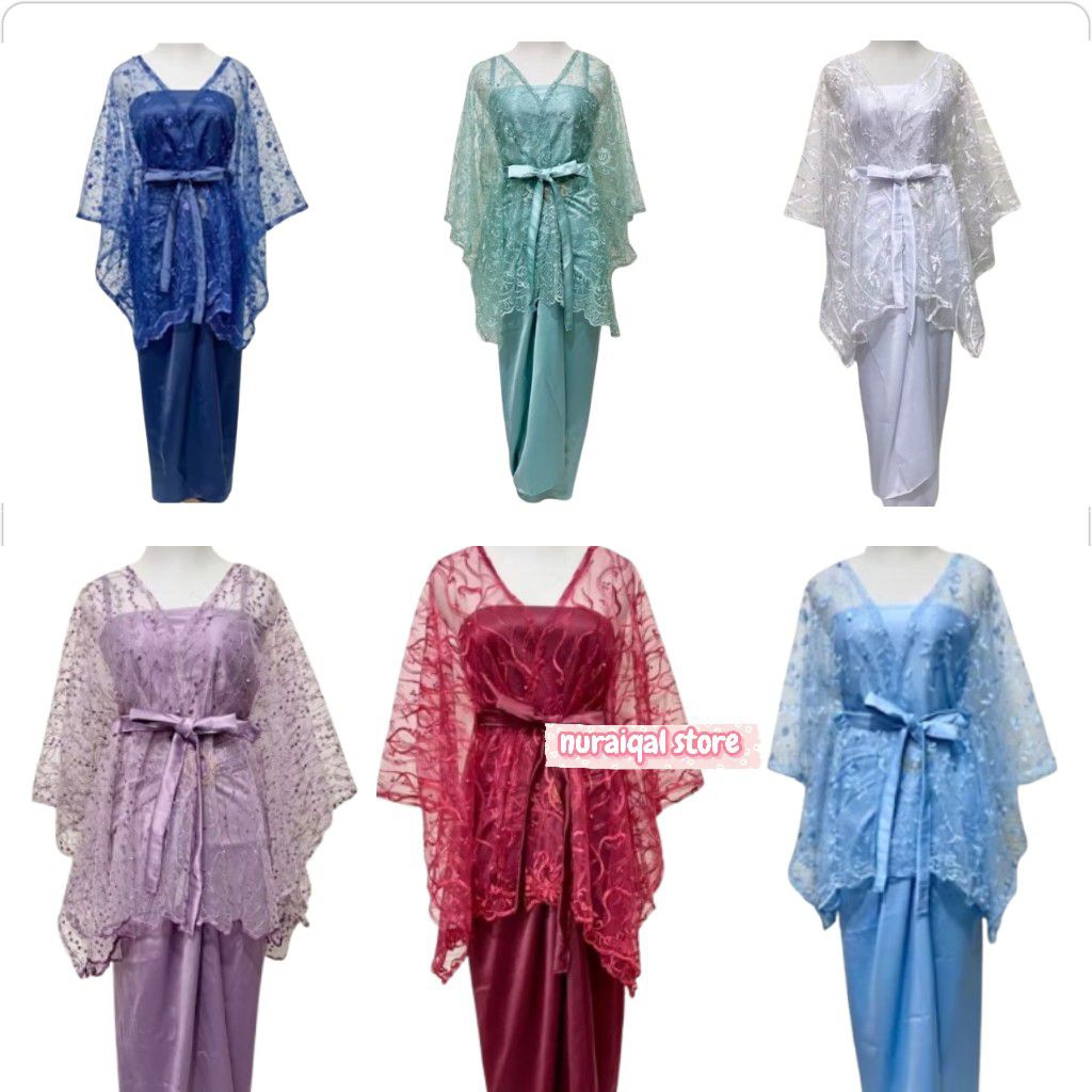 SETELAN KEBAYA TILLE ROK SATIN KEBAYA MEDAN BRUKAT BEROKAT MEDAN BAJU RENDA BAJU PESTA GAUN KONDANGA