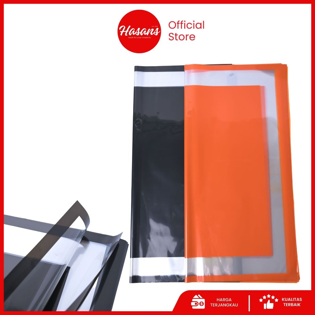 

[20 Lembar] Kertas Buket Bunga Warna List / Flower Wrapping Paper List Square / Cellophane List Kotak