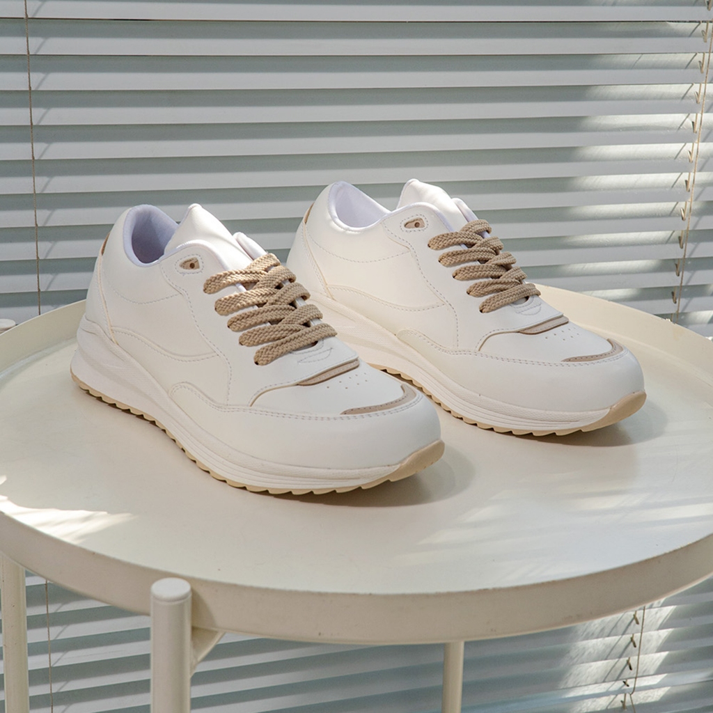 Hot Deals Elira Sepatu Sneakers Kasual Wanita Freya White Pink Cream Casual Shoes Women