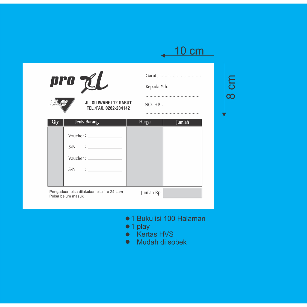 

NOTACUSTOMBERBAGAIUKURAN