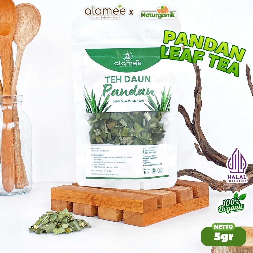 

ALAMEE Pandan Tea Teh Daun Kering Leaf Organik 5gr Premium Naturganik