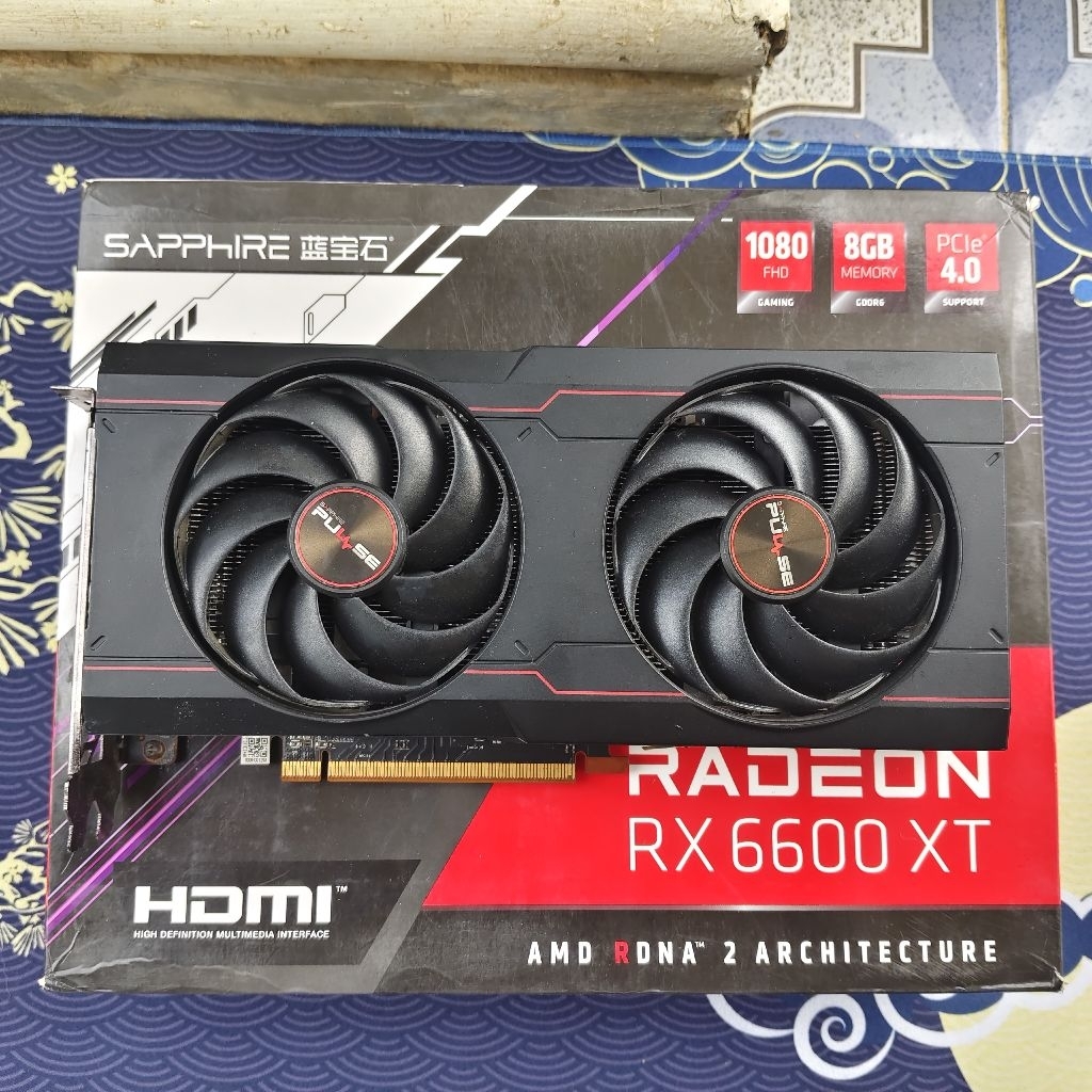 VGA Sapphire RX 6600 XT 8GB Bekas