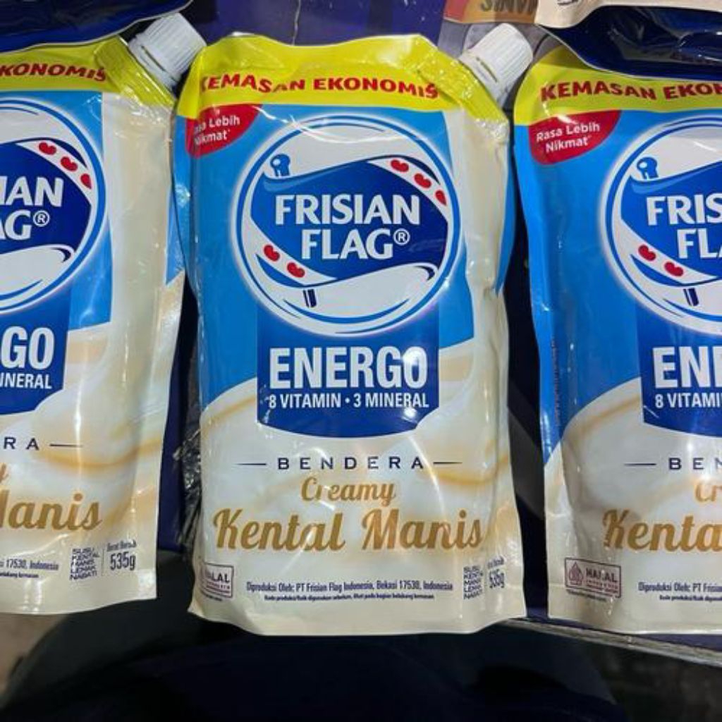 

Frisian Flag Susu Bendera Pouch ENERGO Kental Manis 535gr [1 Karton/24Pcs] Payday Sabtu-Minggu