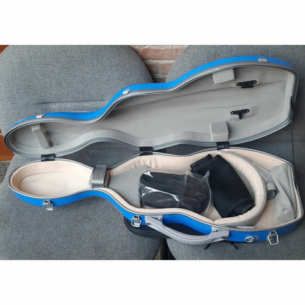 Fibercase Fiber Case Hardcase Hard Biola Violin Tas Celloshape 4/4