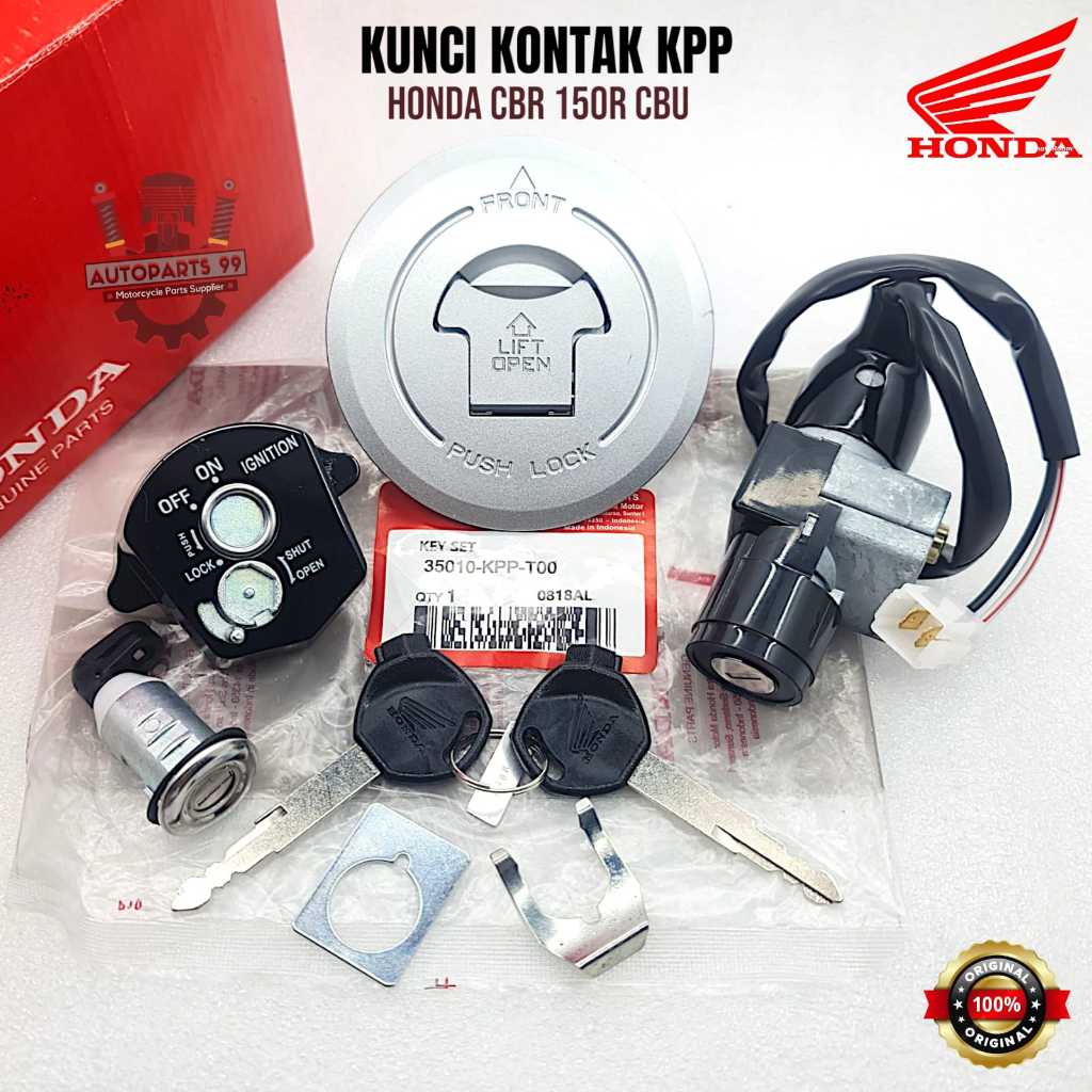 Kunci kontak Honda CBR 150 R CBU Thailand Original Key Set CBR 150 R CBU Thailand Kunci Kontak KPP