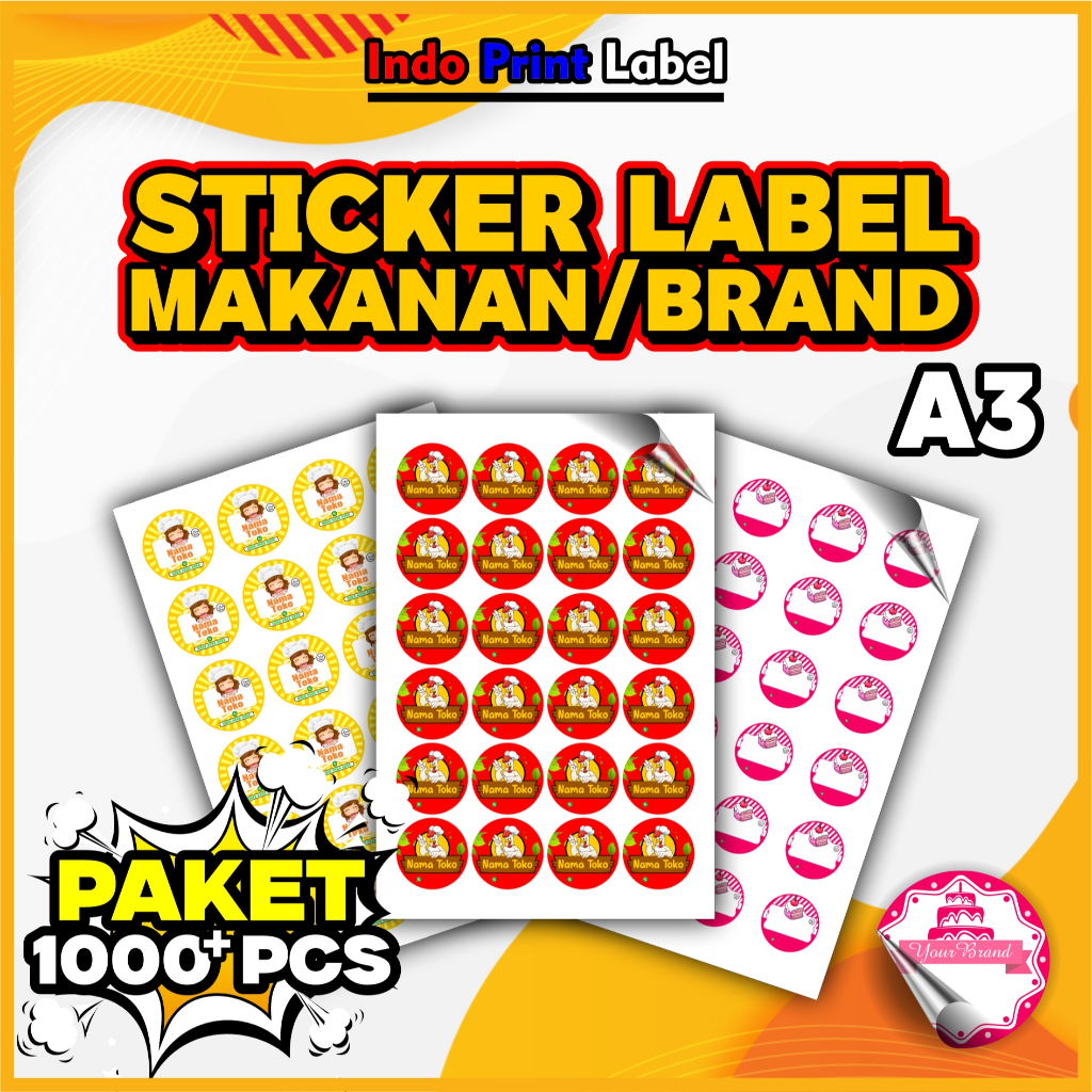 

A3 1000pcs STIKER LOGO MINUMAN / LOGO USAHA / LOGO BRAND USAHA / TAHAN AIR / CUTTING