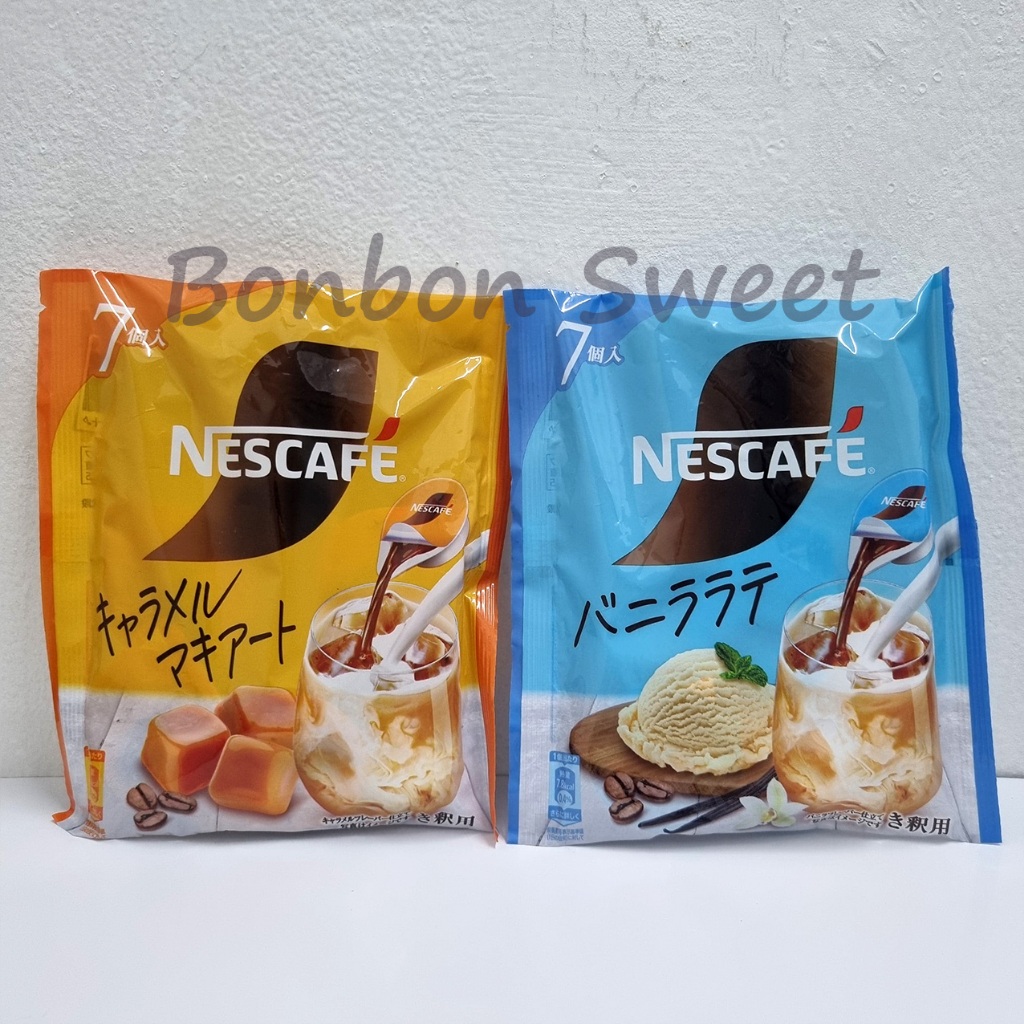 

Nescafe Potion Instant Coffe isi 7caps. Nescafe Caramel Vanilla Kopi Latte Instant