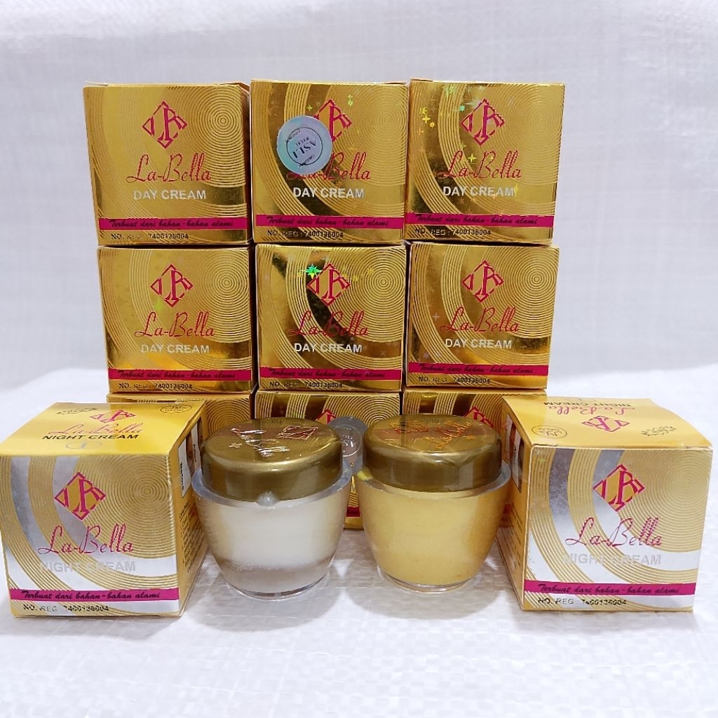 Labela Cream pemutih wajah siang malam ORIGINAL‎/cream siang malam labela
