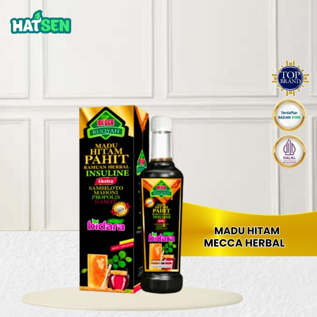 

MADU HITAM PAHIT Mecca Propolis Daun Insulin Brotowali Bidara Plus Sambiloto Gamat Gold 500 Gram